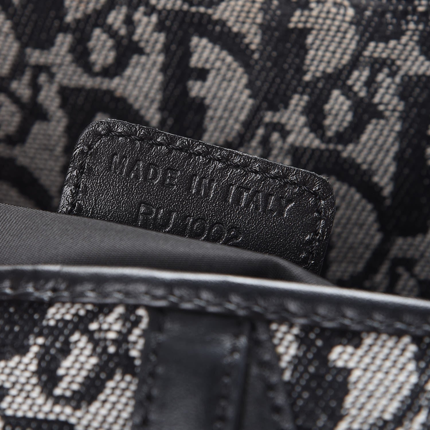 Christian Dior Monogram Saddle Bag Black 6 of 7
