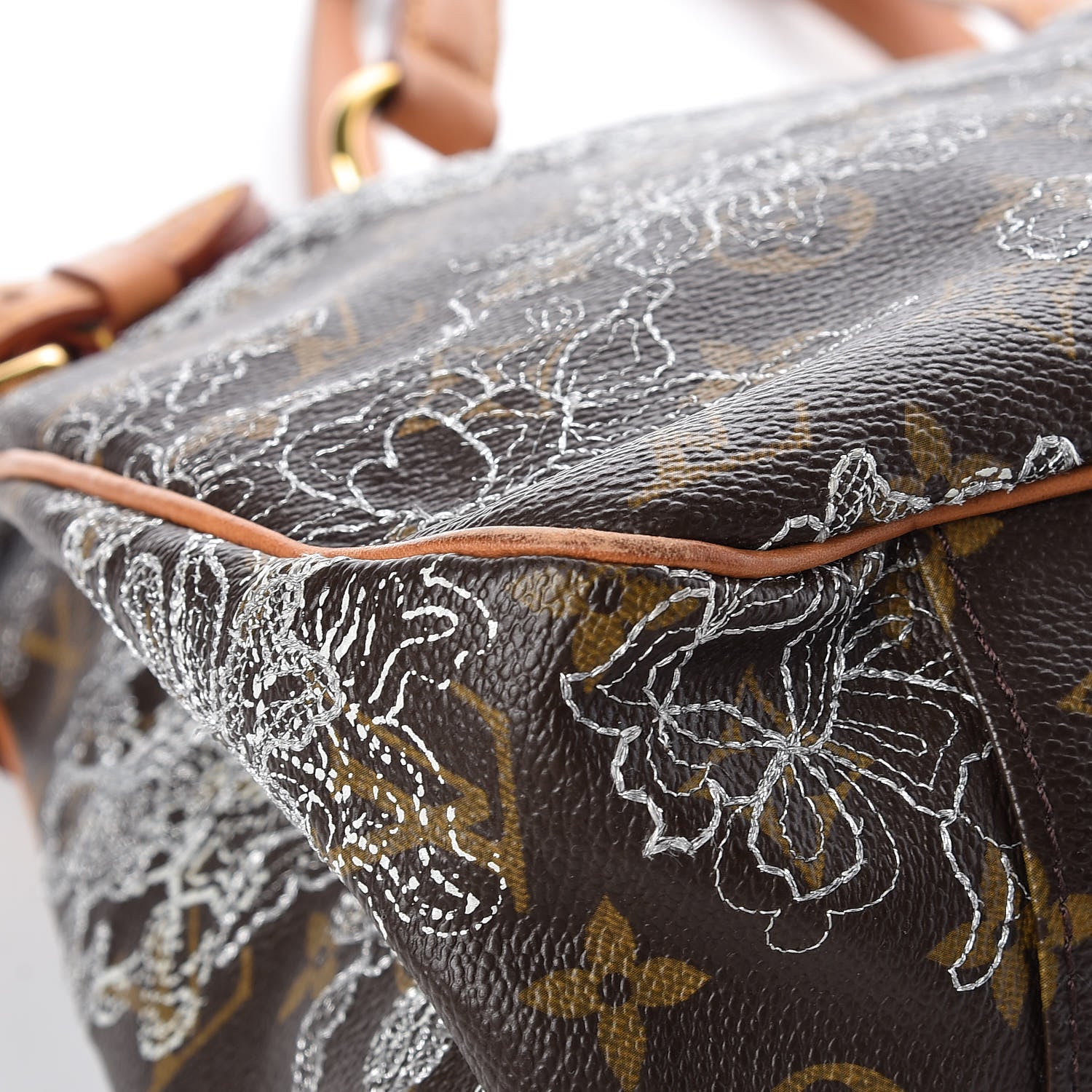 Louis Vuitton Monogram Dentelle Batignolles Horizontal Silver 8 of 12