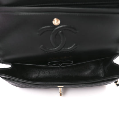 Chanel Caviar Chevron Quilted Small Double Flap Black 5 of 11