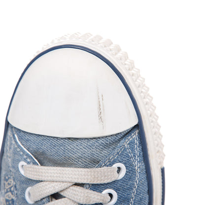 Valentino Garavani Denim Butterfly Embroidered Sneakers 41 Light Denim 12 of 17