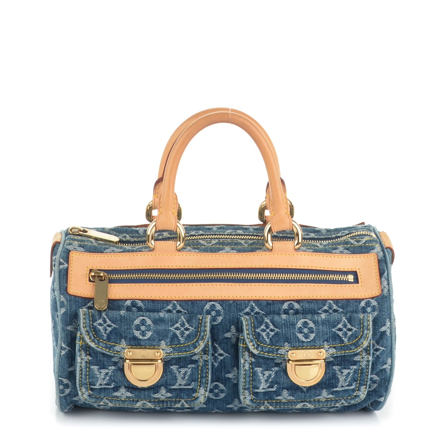 Louis Vuitton Monogram Denim Neo Speedy Blue 1 of 7