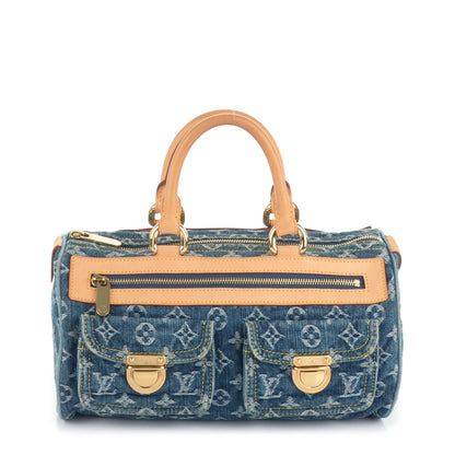 Louis Vuitton Monogram Denim Neo Speedy Blue 1 of 7