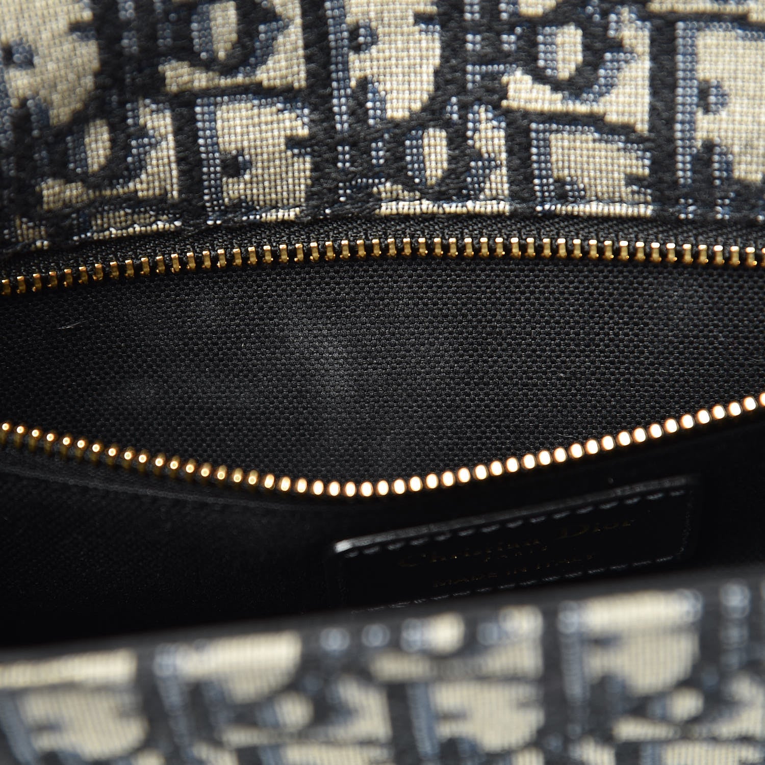 Christian Dior Oblique 30 Montaigne Flap Bag Blue 9 of 11