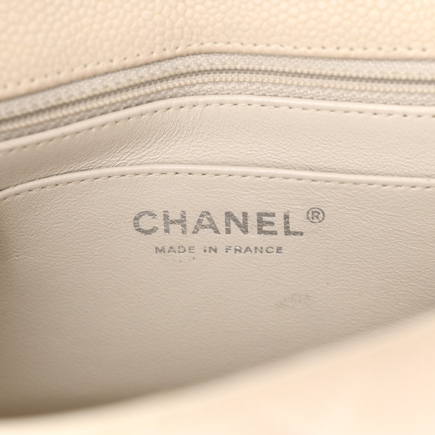 Chanel Caviar Quilted Mini Square Flap Dark White 6 of 13