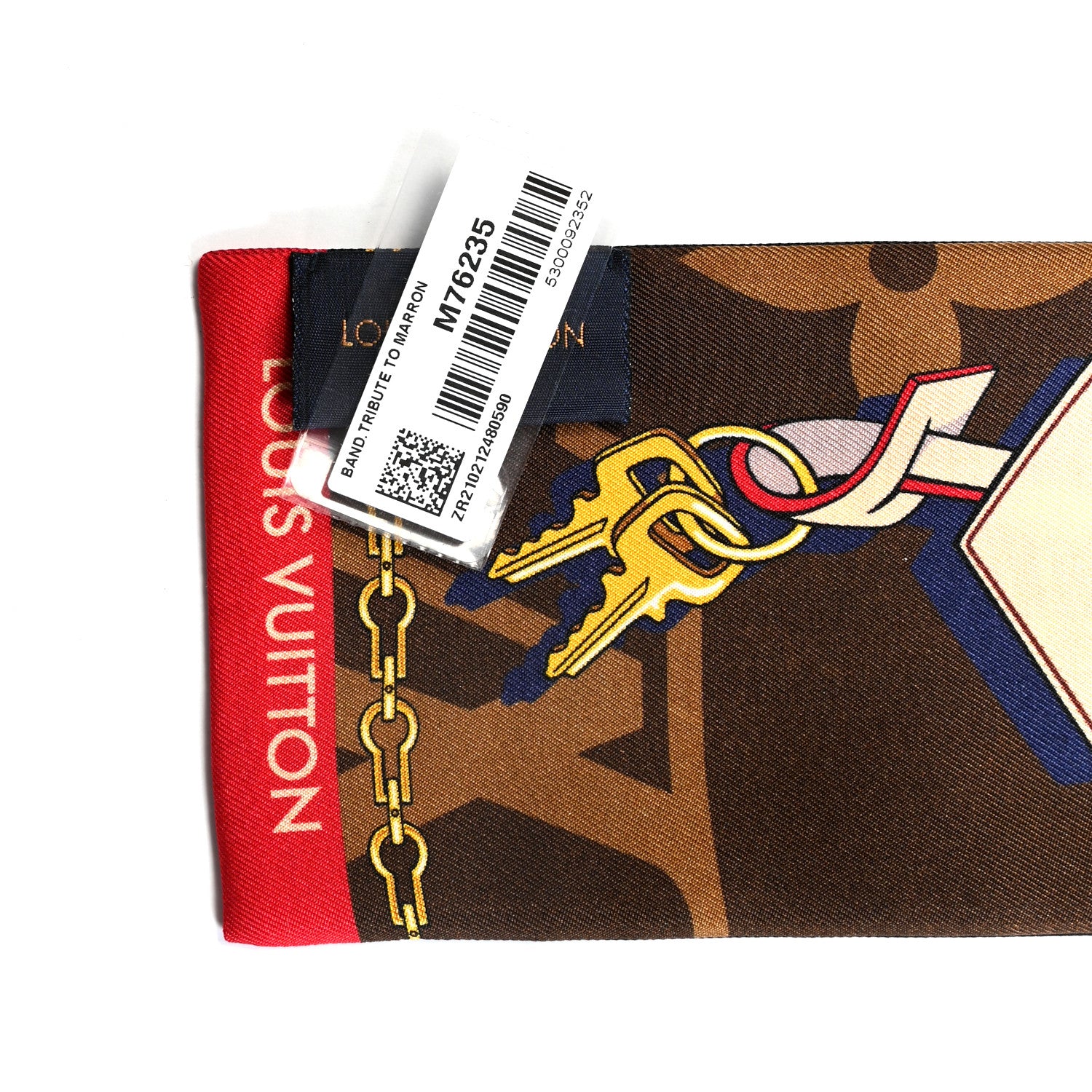 Louis Vuitton Silk Monogram Tribute To Bandeau Marron 2 of 4