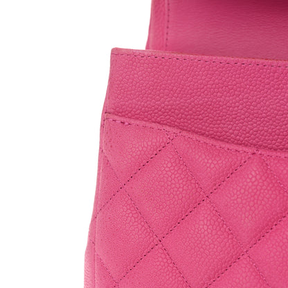 Chanel Iridescent Caviar Quilted Jumbo Double Flap Pink 11 of 19