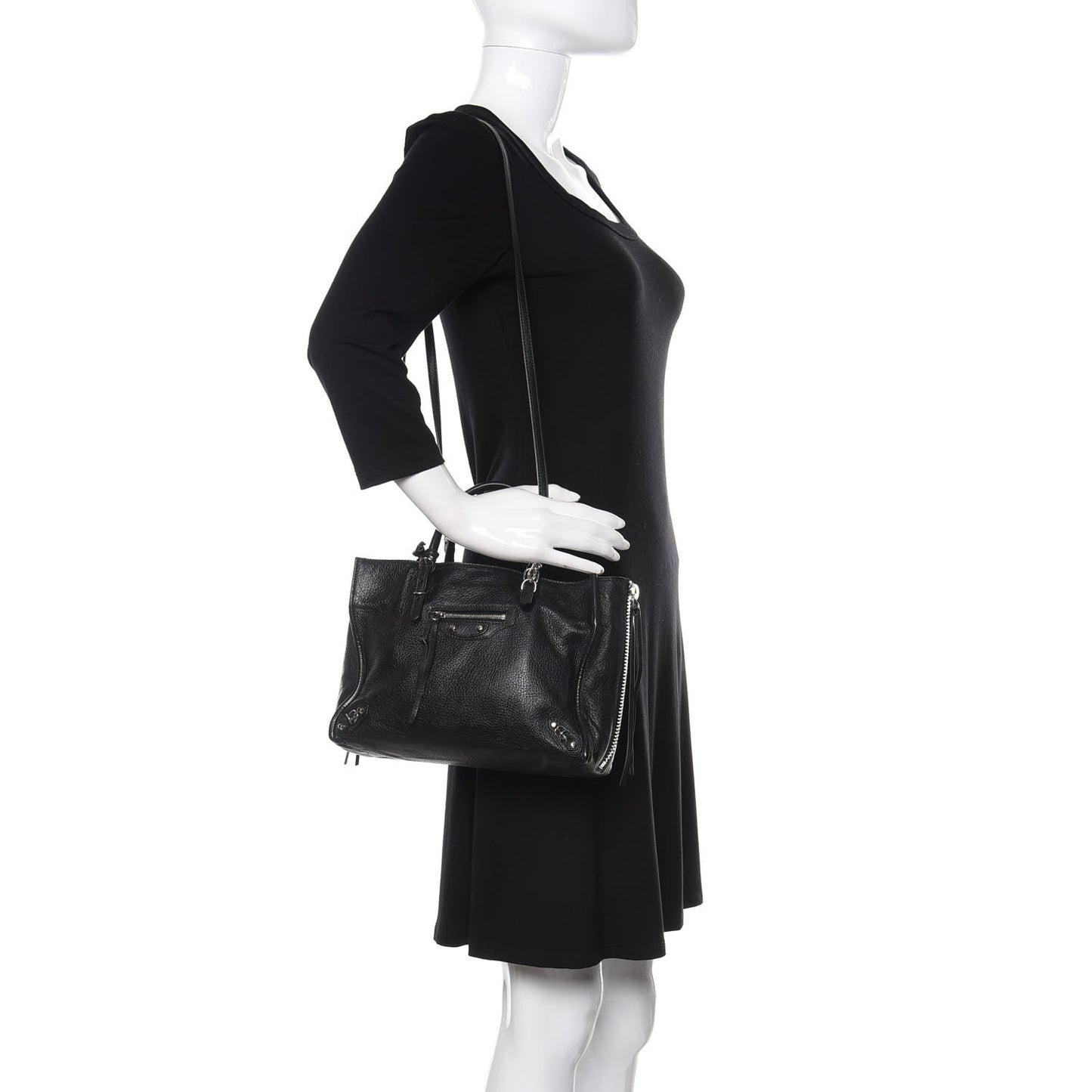 Veau Papier A6 Zip Around Tote Black