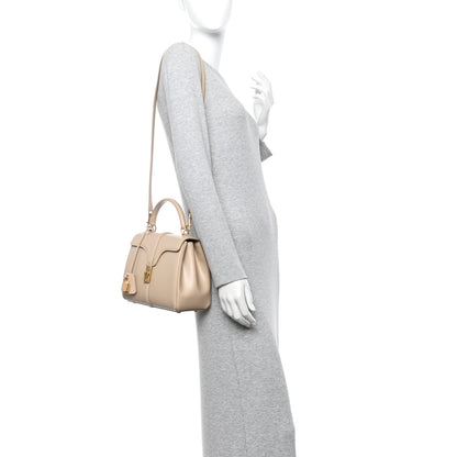 Celine Satinated Calfskin Small 16 Top Handle Bag Nude 2 of 16