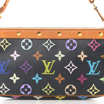 Louis Vuitton Monogram Multicolor Pochette Accessories Black 7 of 11