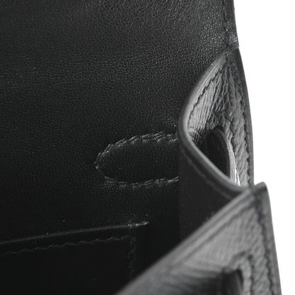 Hermes Epsom Mini Kelly Sellier 20 Black 7 of 29