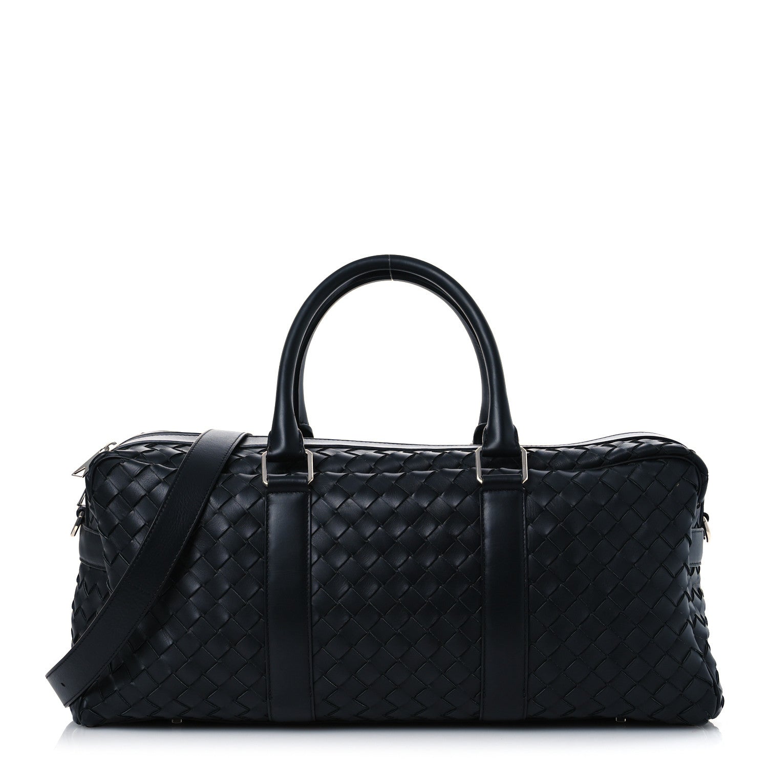 Bottega Veneta Calfskin Intrecciato Hydrology Gym Bag Black 1 of 13