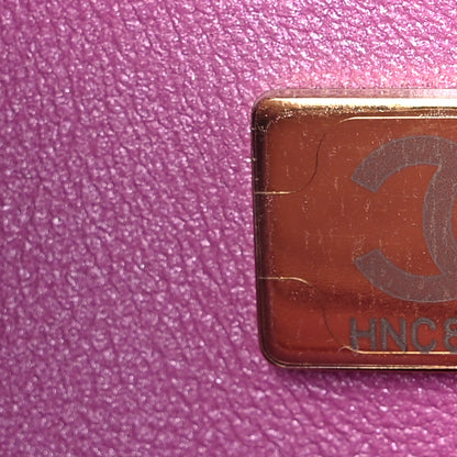 Chanel Mirror Calfskin Metallic Calfskin Quilted Hollywood Boulevard Flap With Coin Purse Light Purple 8 of 11