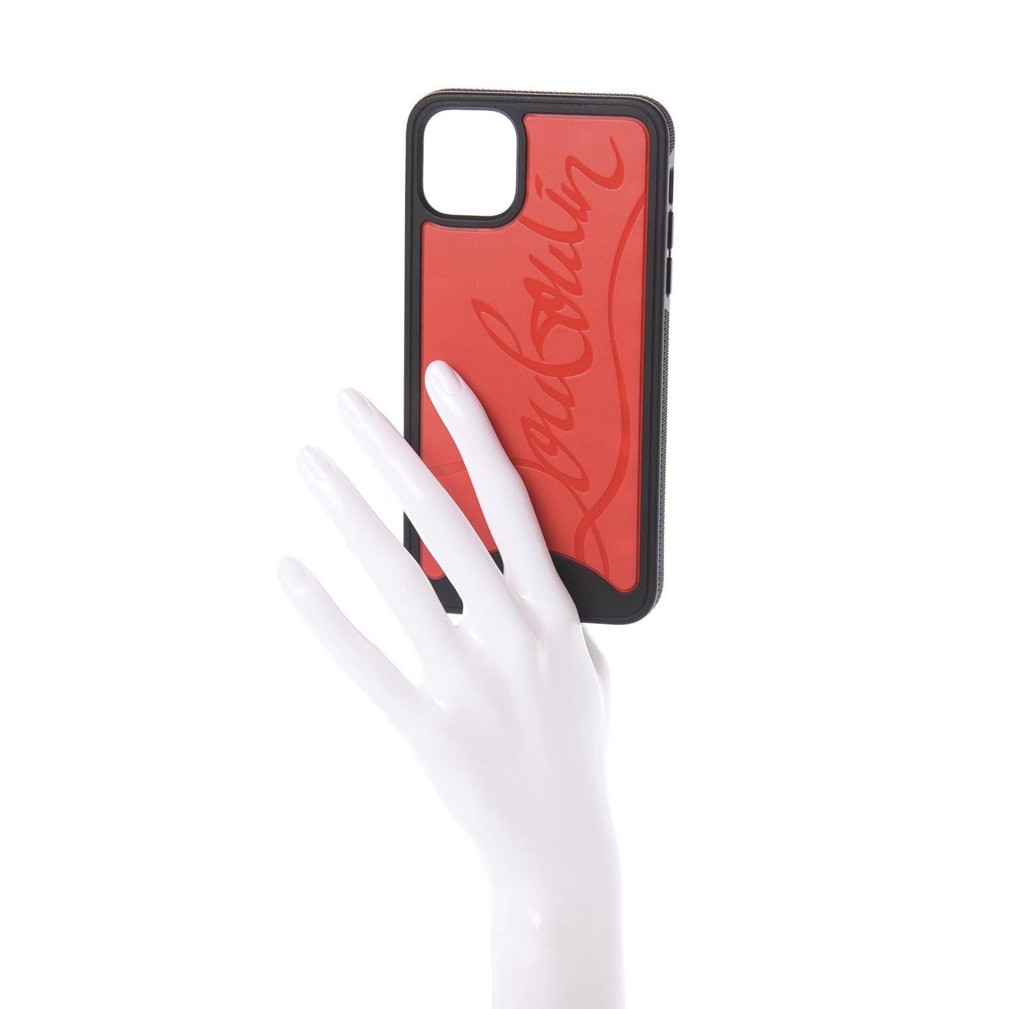 Calfskin Loubiphone Sneakers iPhone11 Case Black Red