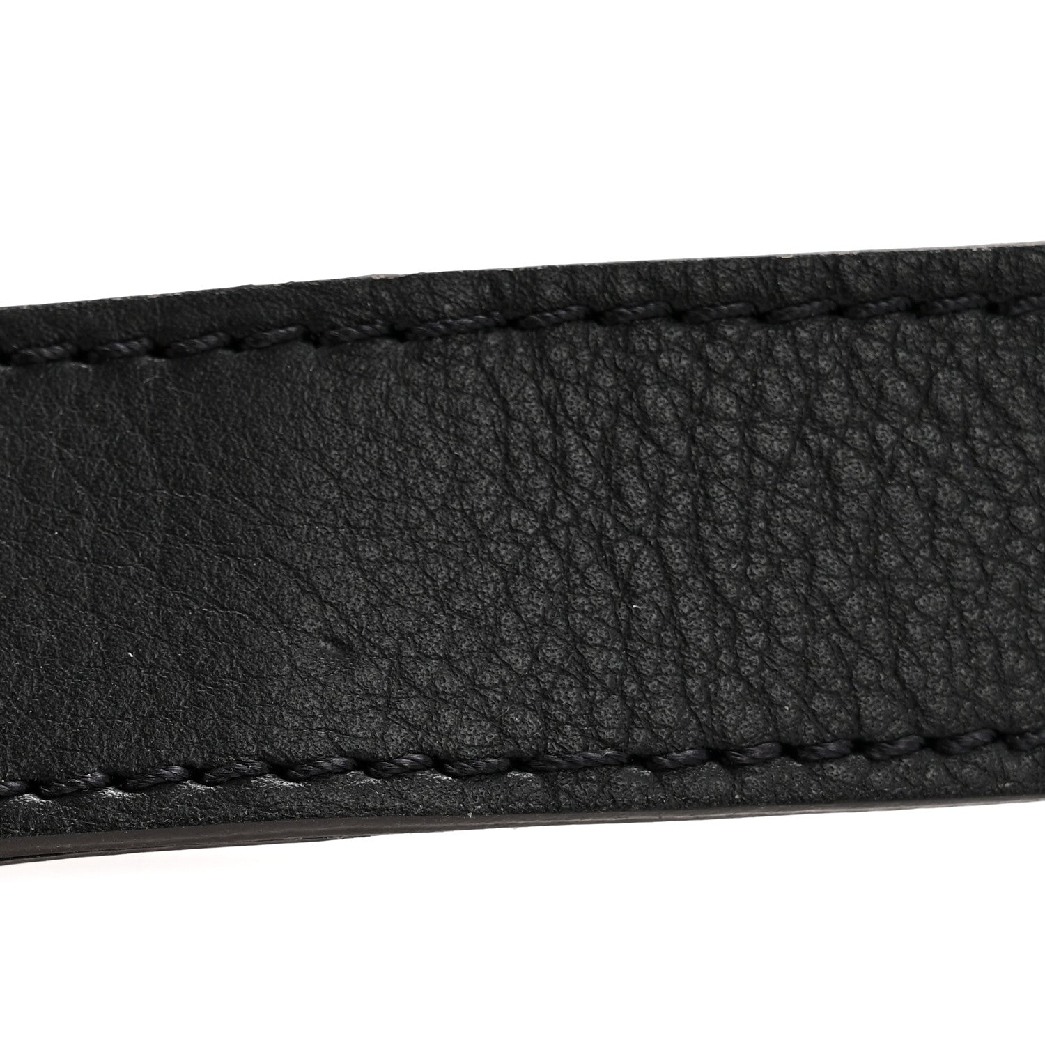 Louis Vuitton Grained Calfskin Adjustable Shoulder Strap Black 6 of 7