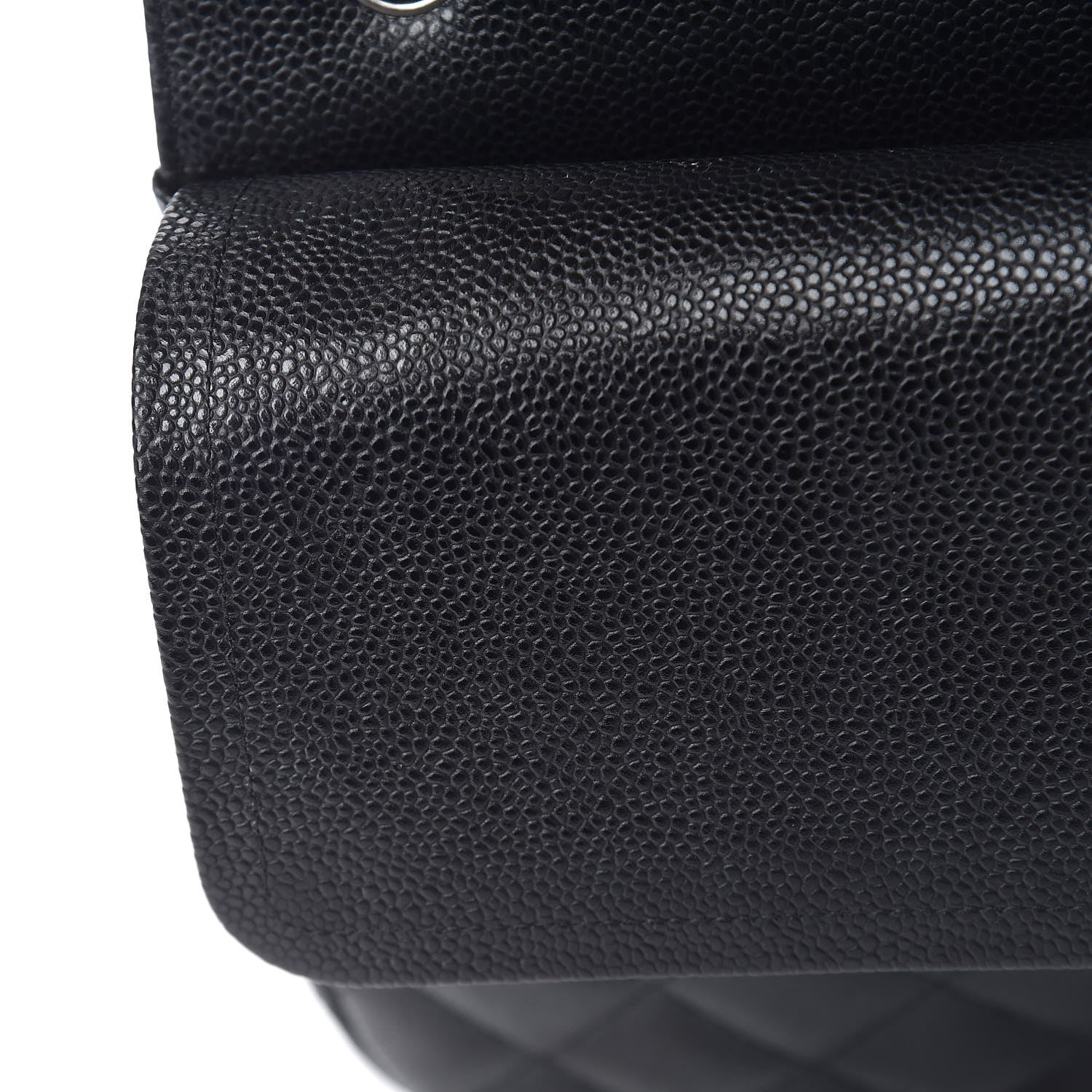 Chanel Caviar Quilted Jumbo Double Flap Black 12 of 17