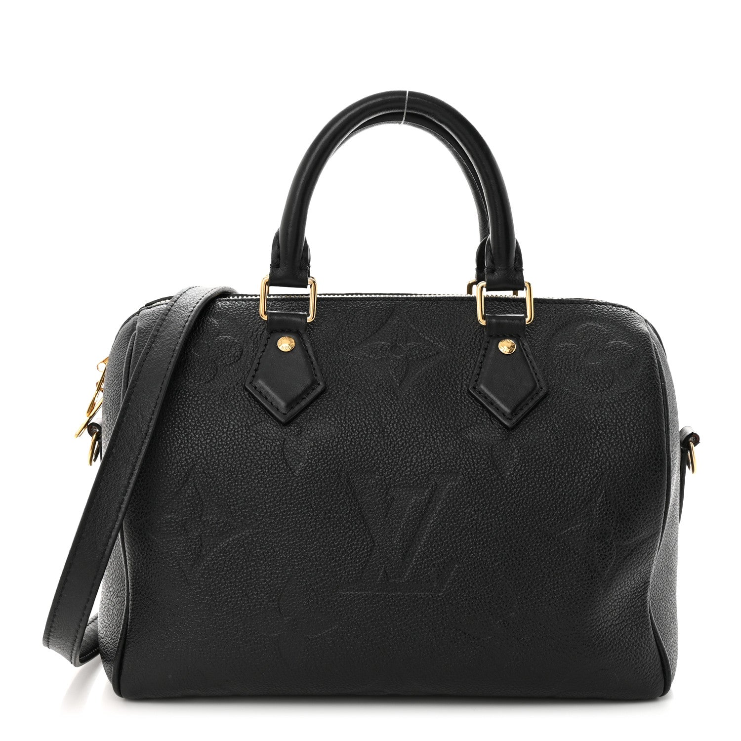 Louis Vuitton Empreinte Monogram Giant Speedy Bandouliere 20 Black 1 of 11