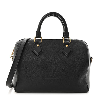 Louis Vuitton Empreinte Monogram Giant Speedy Bandouliere 20 Black 1 of 11