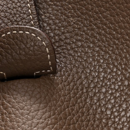 Hermes Taurillon Clemence Evelyne III GM Etoupe 7 of 12