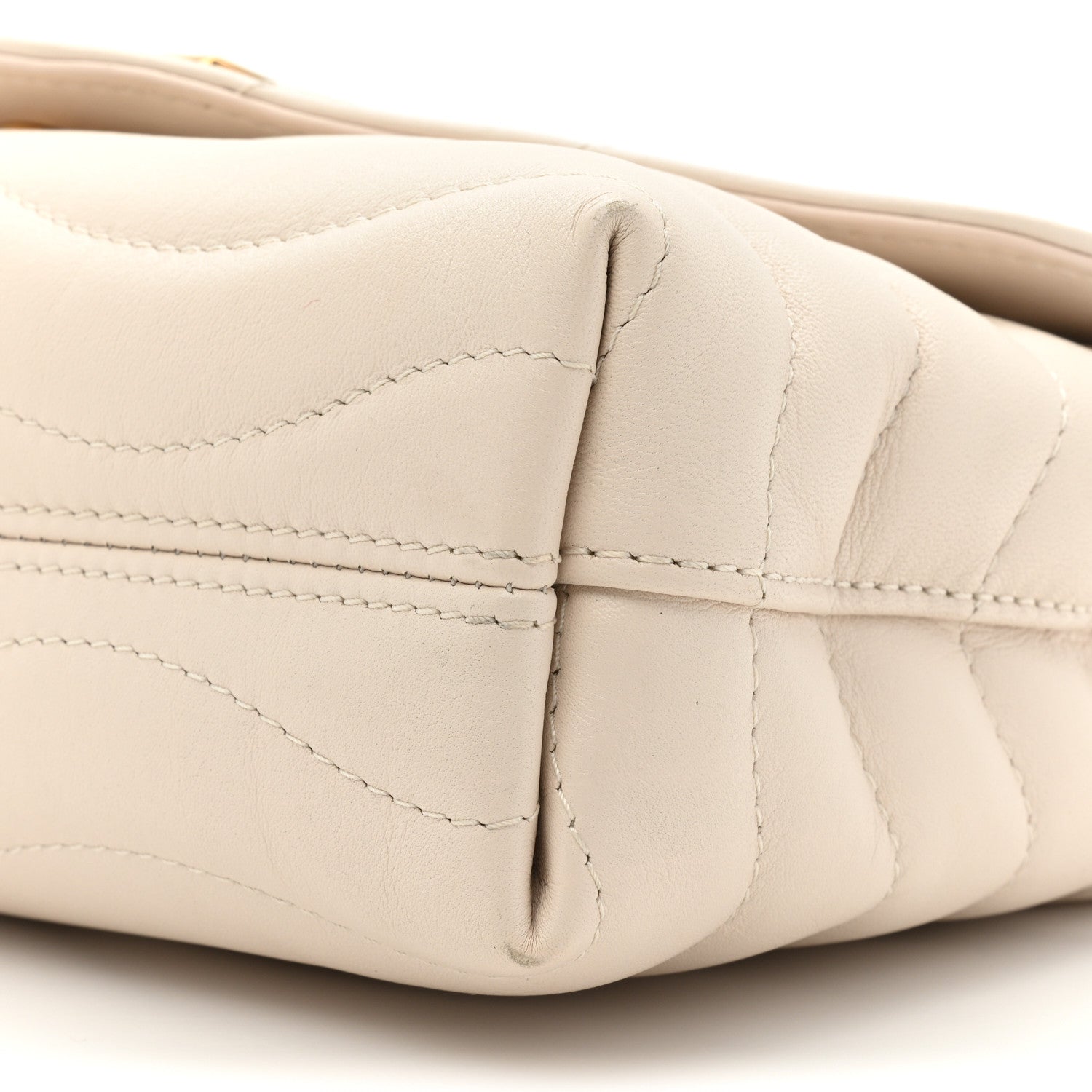 Louis Vuitton Calfskin LV New Wave Chain Bag Ivory 9 of 14