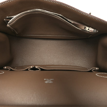 Hermes Taurillon Clemence Jypsiere 28 Etoupe 5 of 10