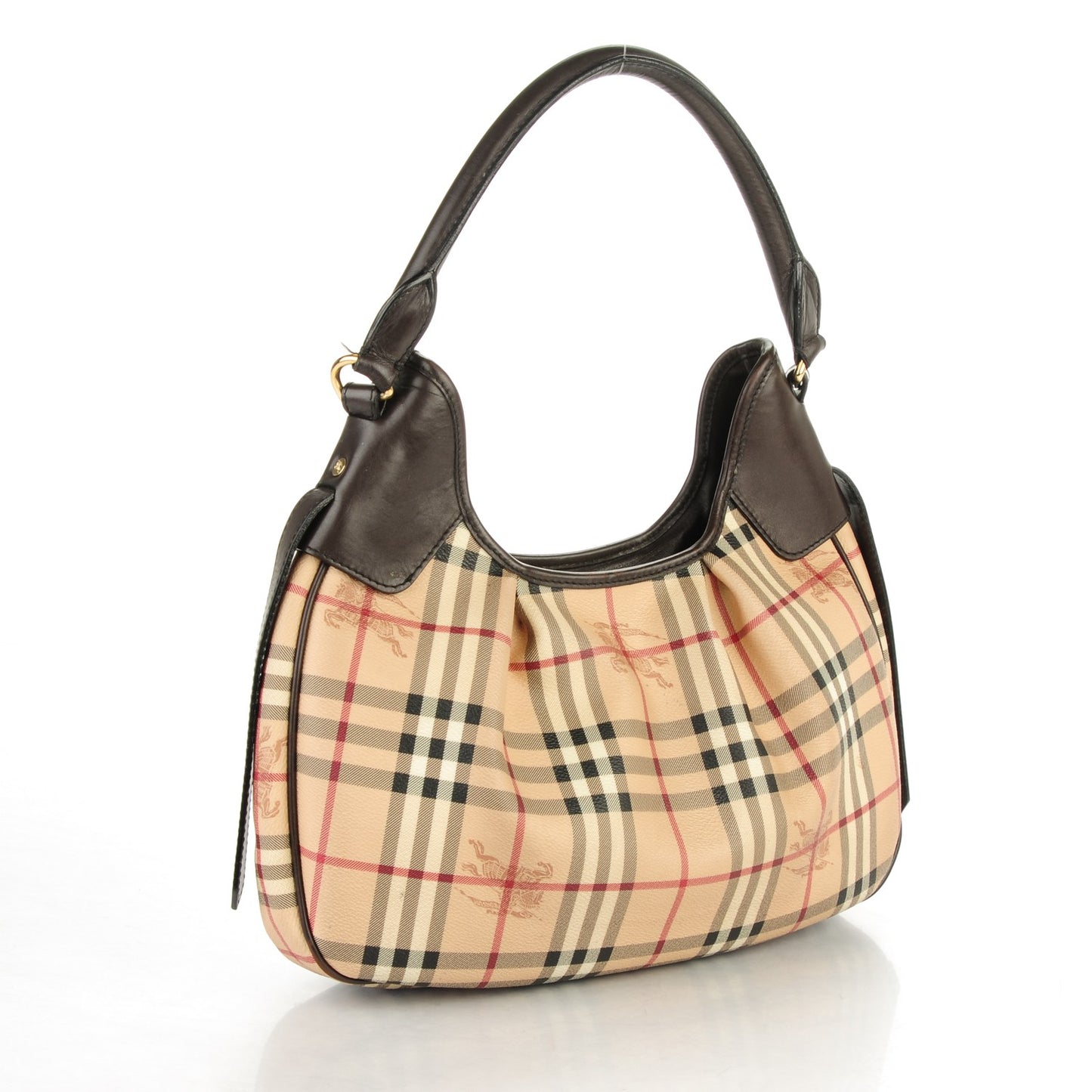Haymarket Check Small Brooklyn Hobo Brown