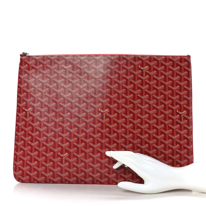 Goyard Goyardine Senat Pochette GM Red 2 of 6