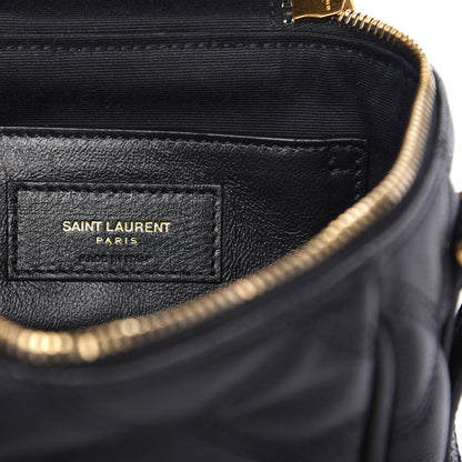 Saint Laurent Grain de Poudre Quilted 80's Vanity Bag Black 6 of 9