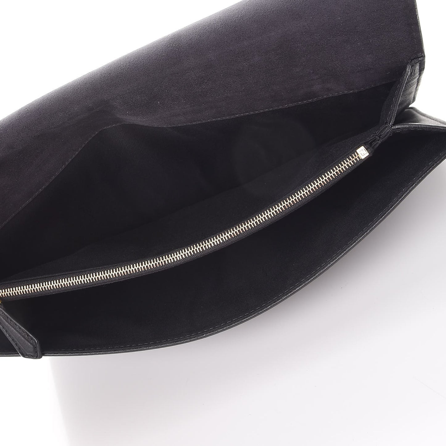 Vitello Flamingo Tube Macro Clutch Black