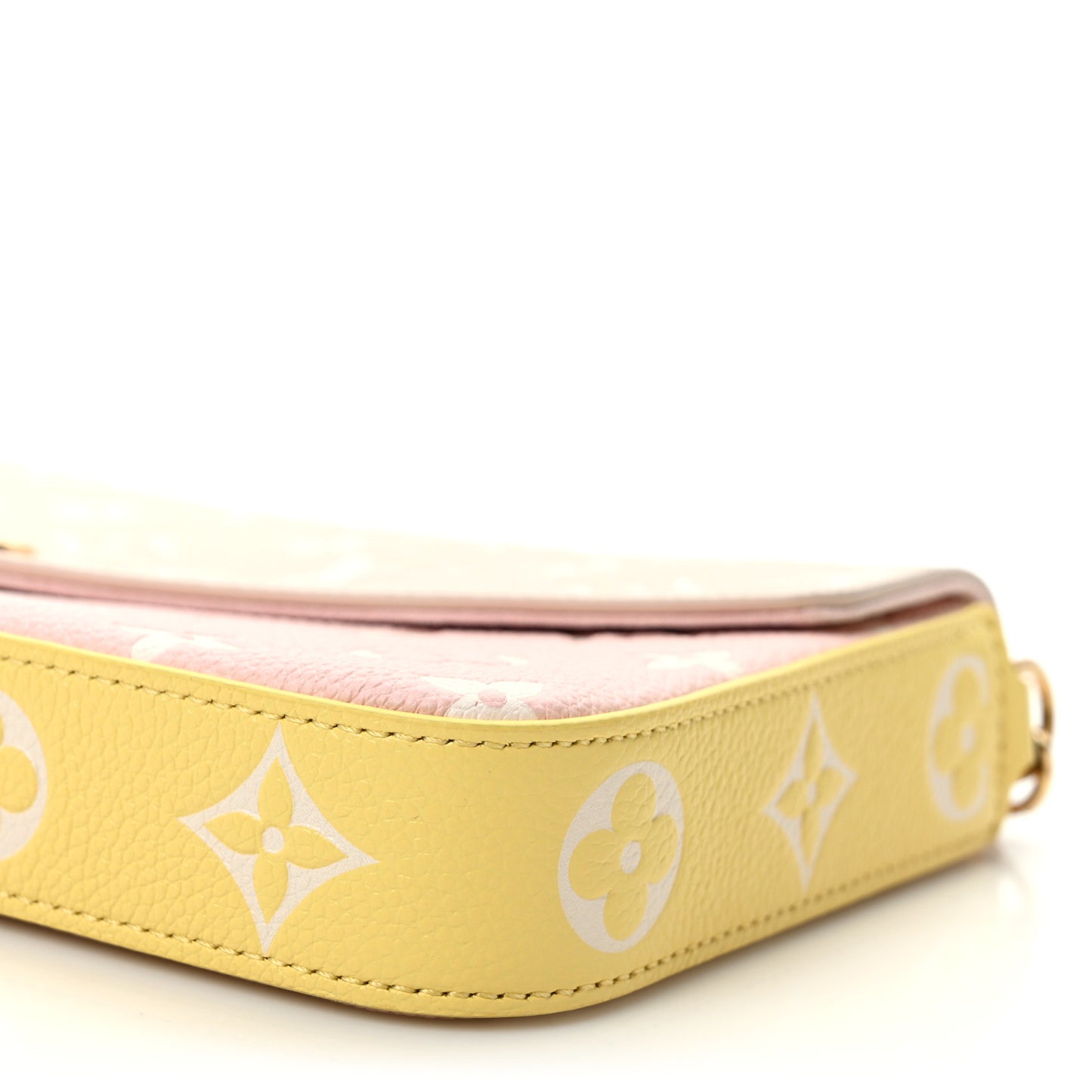 Empreinte Spring in the City Felicie Pochette Chain Wallet Pink Beige Yellow