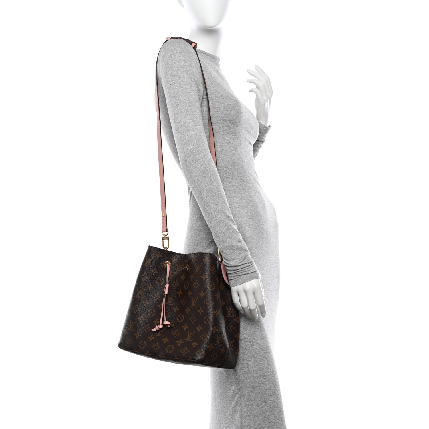 Louis Vuitton Monogram Neonoe MM Rose Poudre 2 of 16