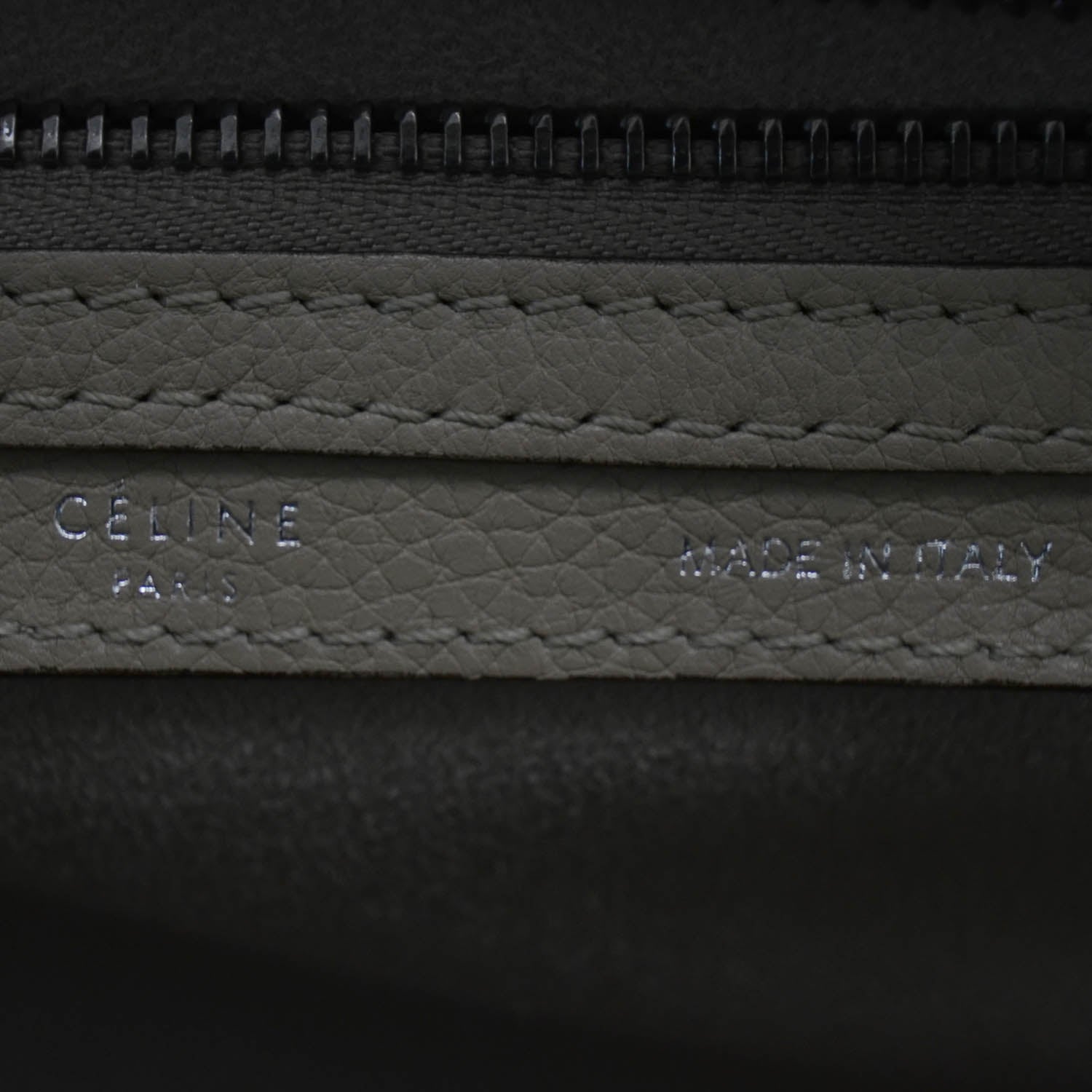 Celine Pebbled Leather Mini Luggage Bag Dune 10 of 12