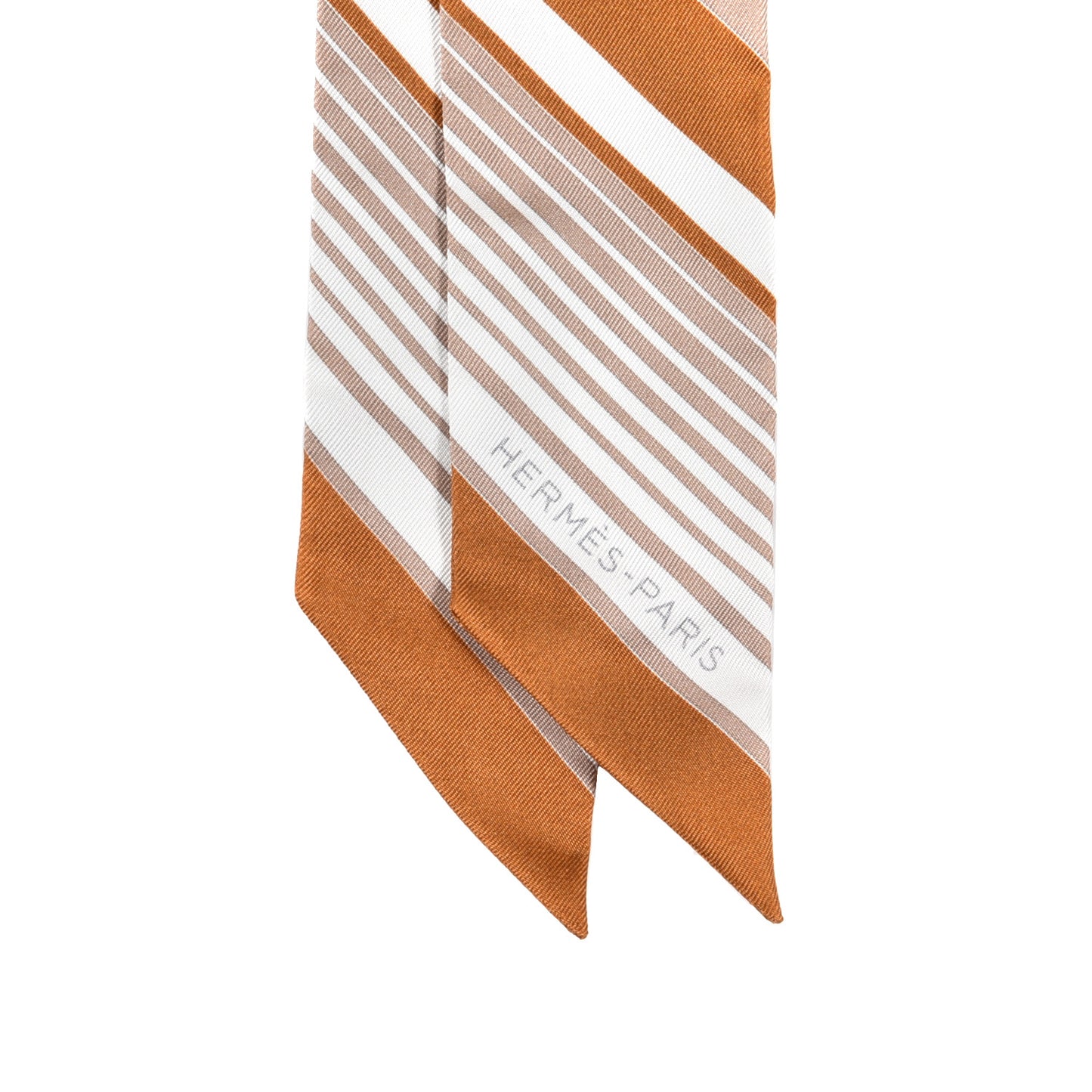 Silk Ex-Libris Twilly Beige White Caramel