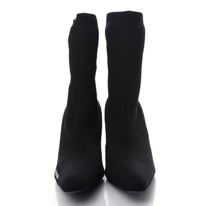 Balenciaga Knit Round Toe Knife Booties 36 Black 5 of 8