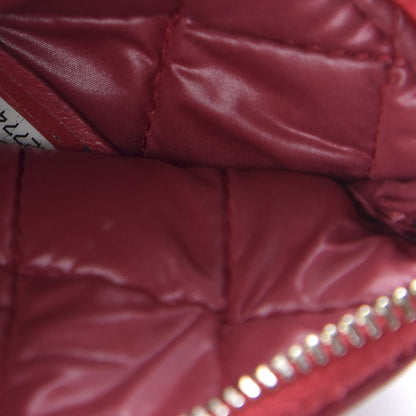 Chanel Lambskin Quilted Small Cosmetic Case Dark Pink 7 of 10