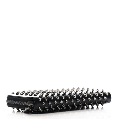 Christian Louboutin Calfskin Panettone Spiked Zip Around Wallet Black 3 of 9