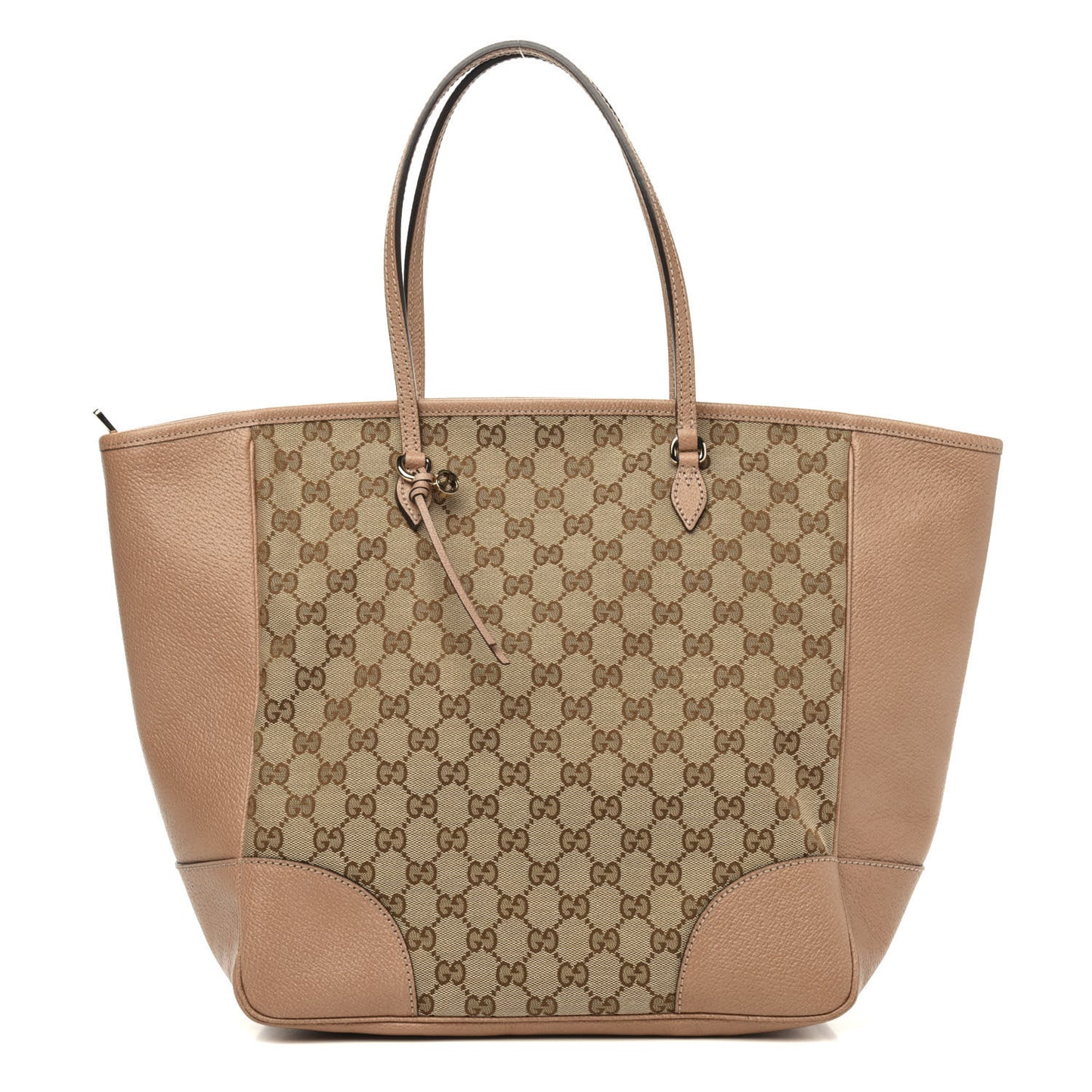 Monogram Medium Bree Zippered Tote Beige Dark Cipria