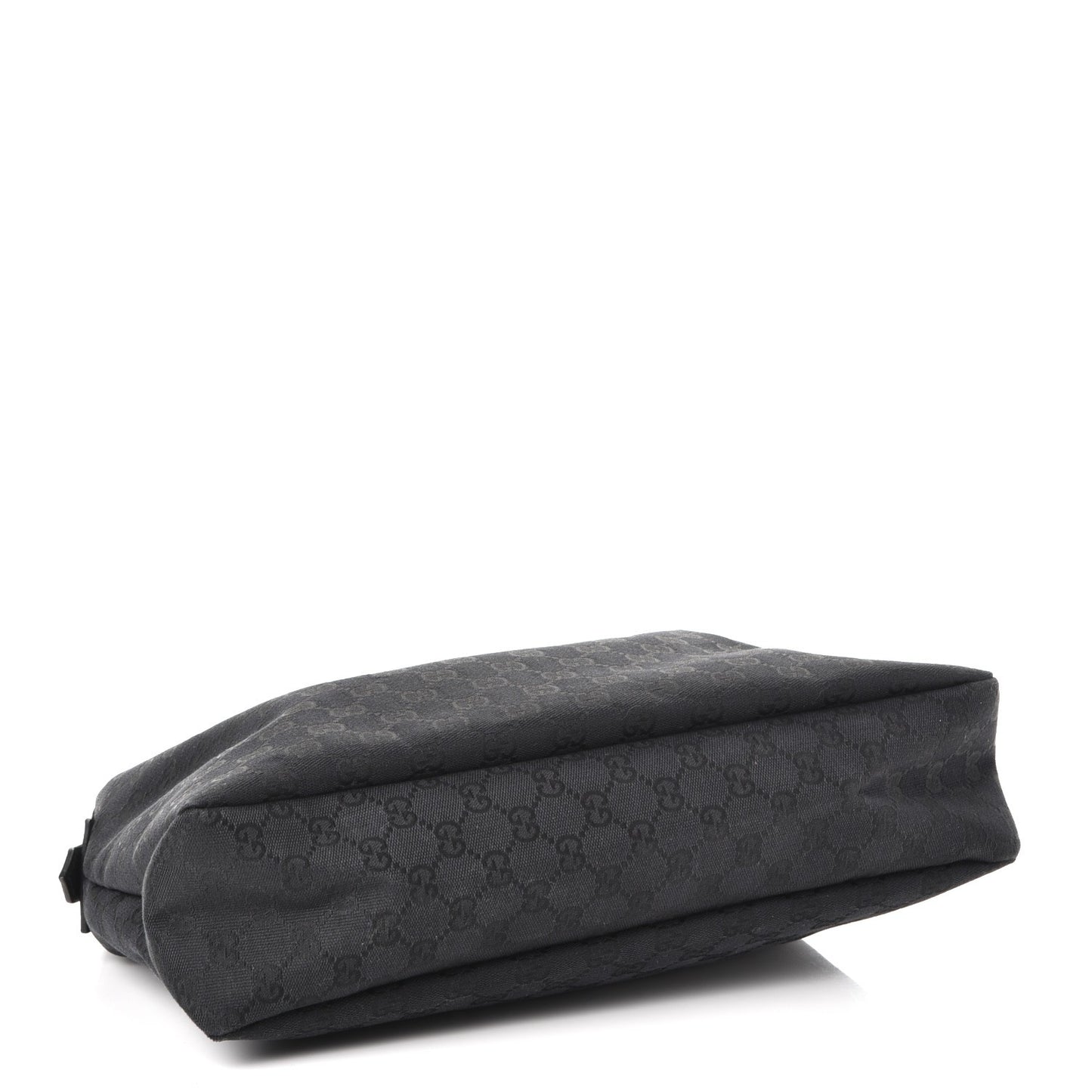 Monogram Medium Horsebit Chain Hobo Black