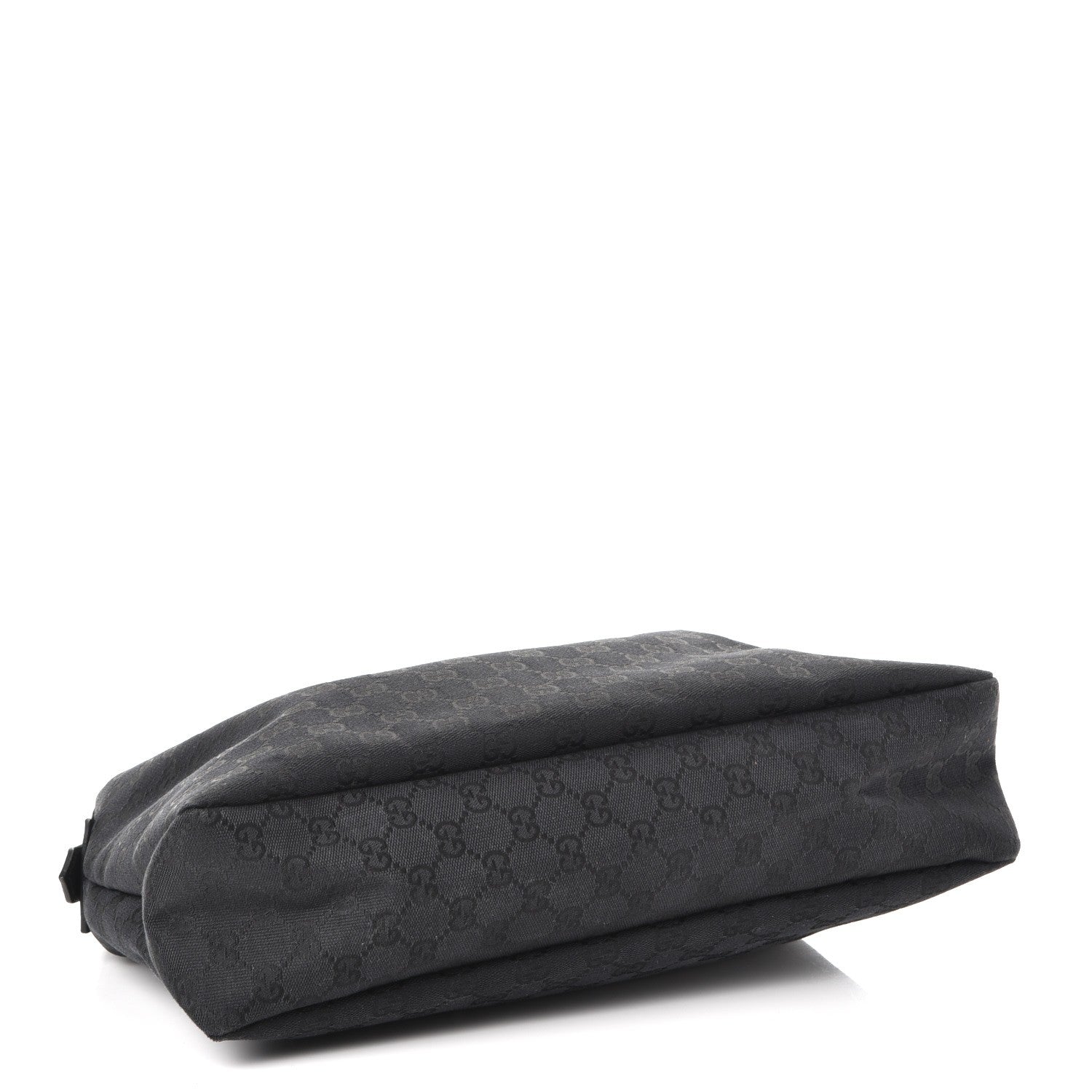 Gucci Monogram Medium Horsebit Chain Hobo Black 4 of 12