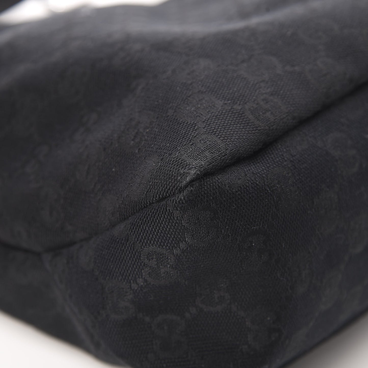 Monogram Medium Horsebit Chain Hobo Black