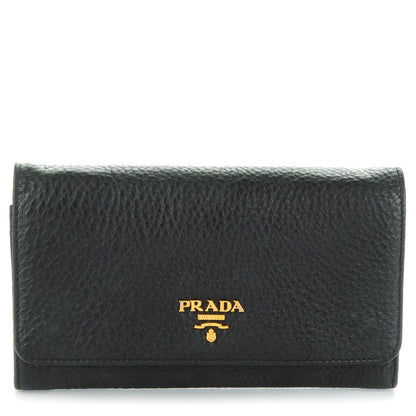 Prada Vitello Daino Metal Mini Crossbody Nero Black 1 of 7
