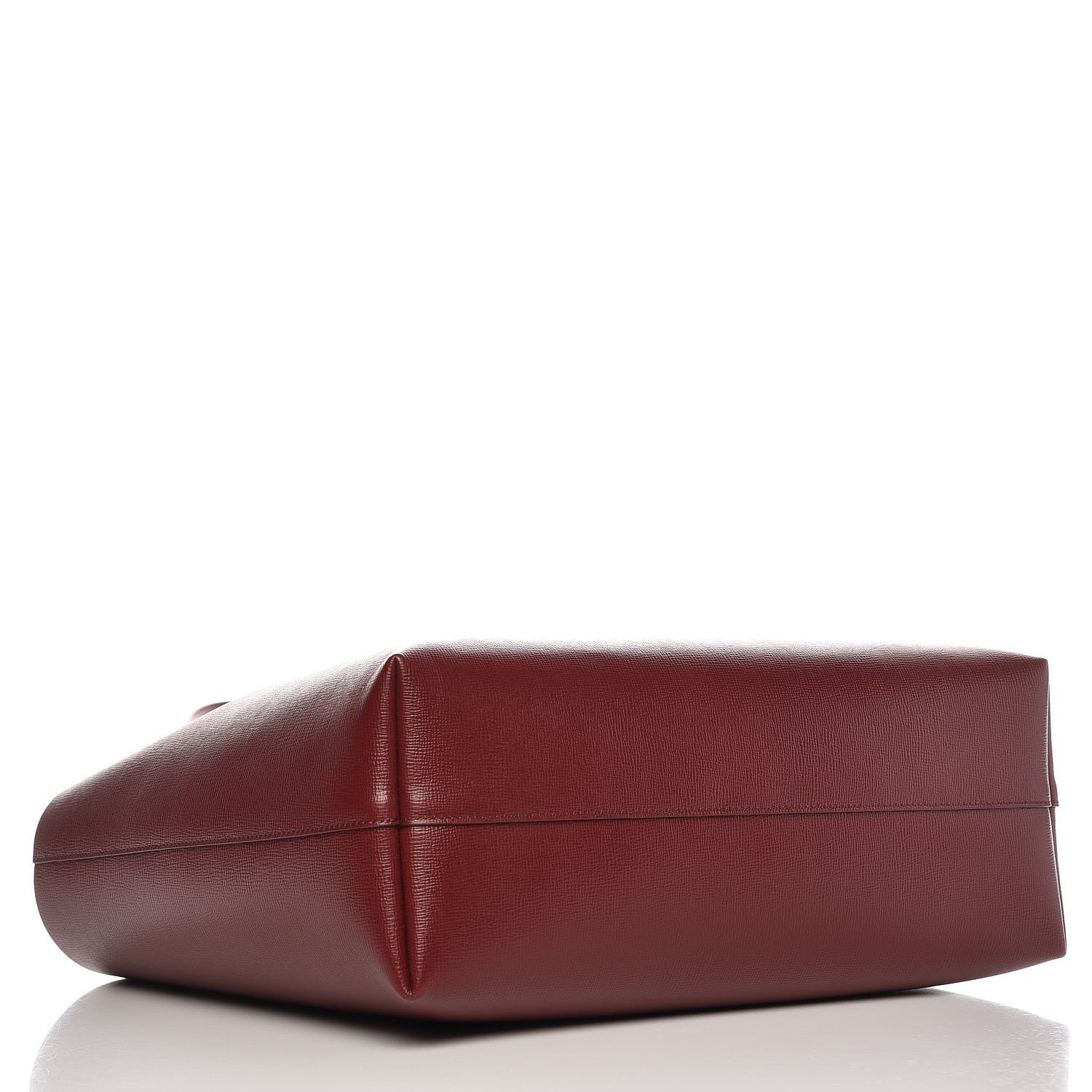 Tom Ford Grained Calfskin Small T Tote Cabernet 4 of 7