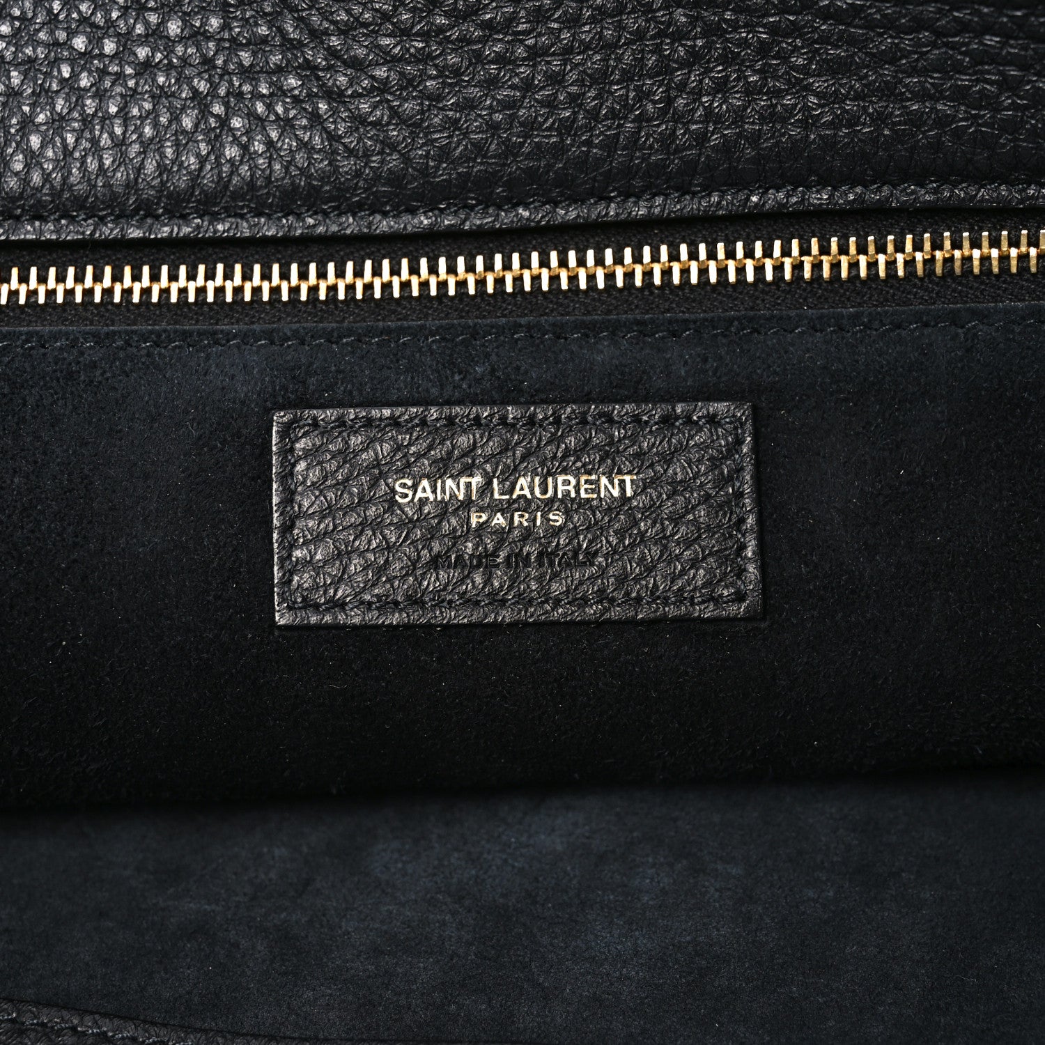 Saint Laurent Grained Deerskin Bea Tote Black 6 of 10