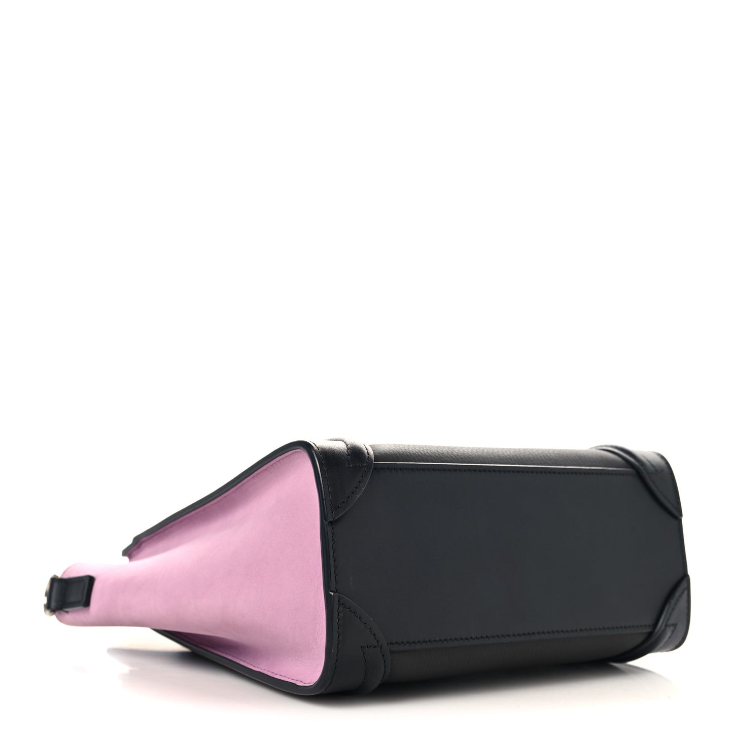 Baby Grained Calfskin Nubuck Tri-color Nano Luggage Anthracite