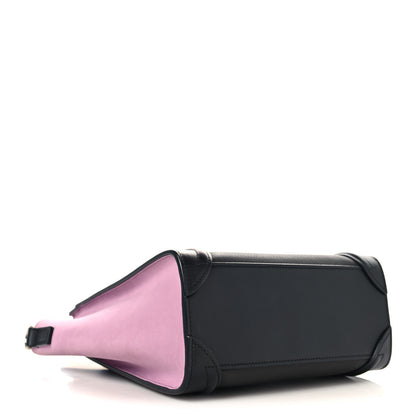Celine Baby Grained Calfskin Nubuck Tri-color Nano Luggage Anthracite 4 of 10