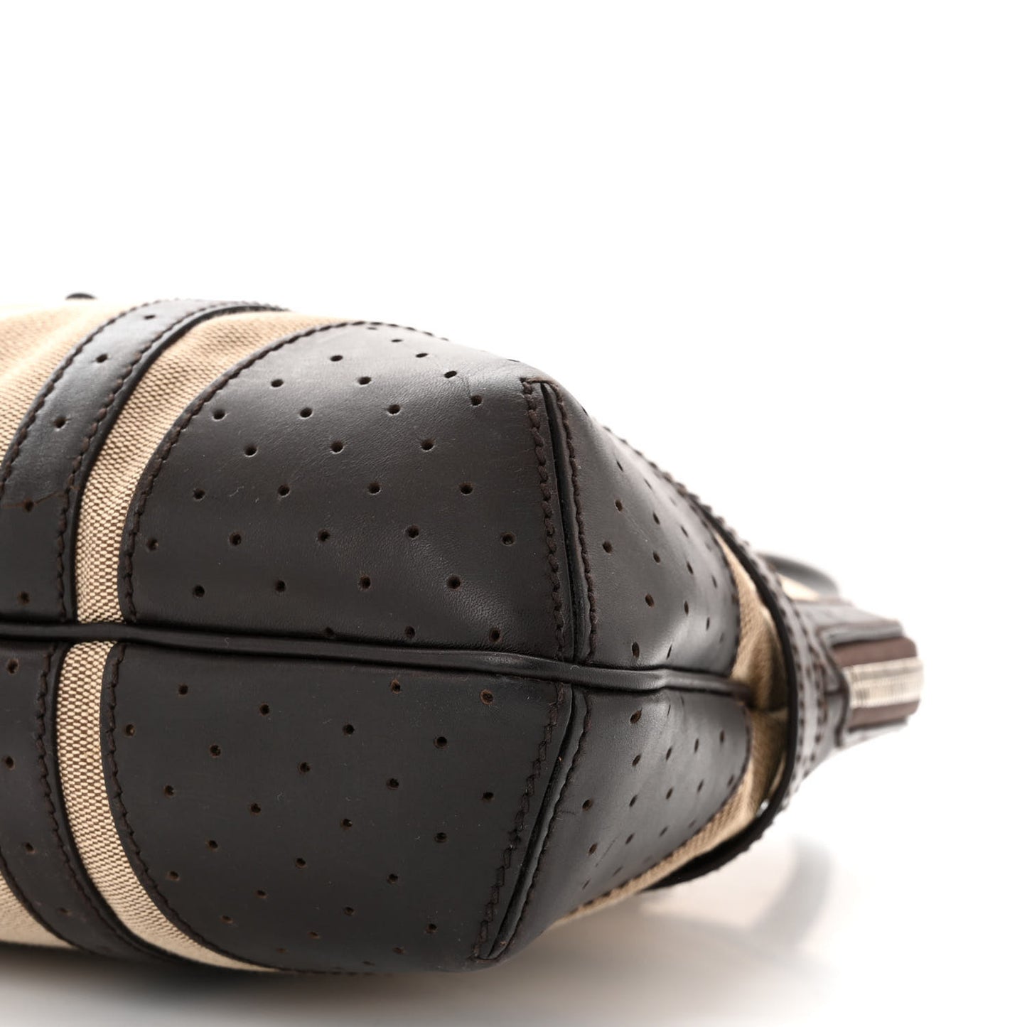 Canvas Web GG Reins Shoulder Bag Brown