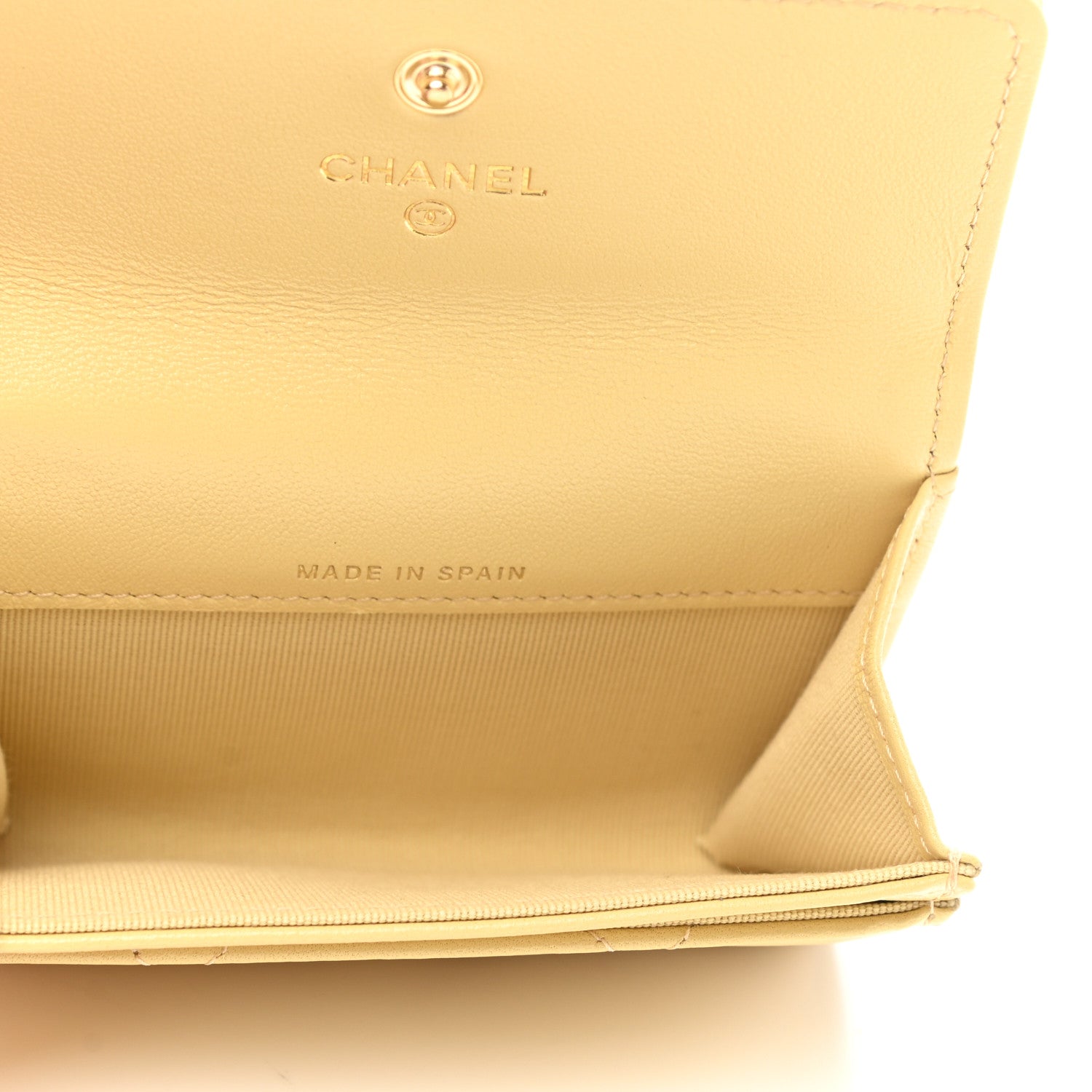 Chanel Lambskin Quilted Chanel 19 Flap Card Holder Yellow 5 of 10