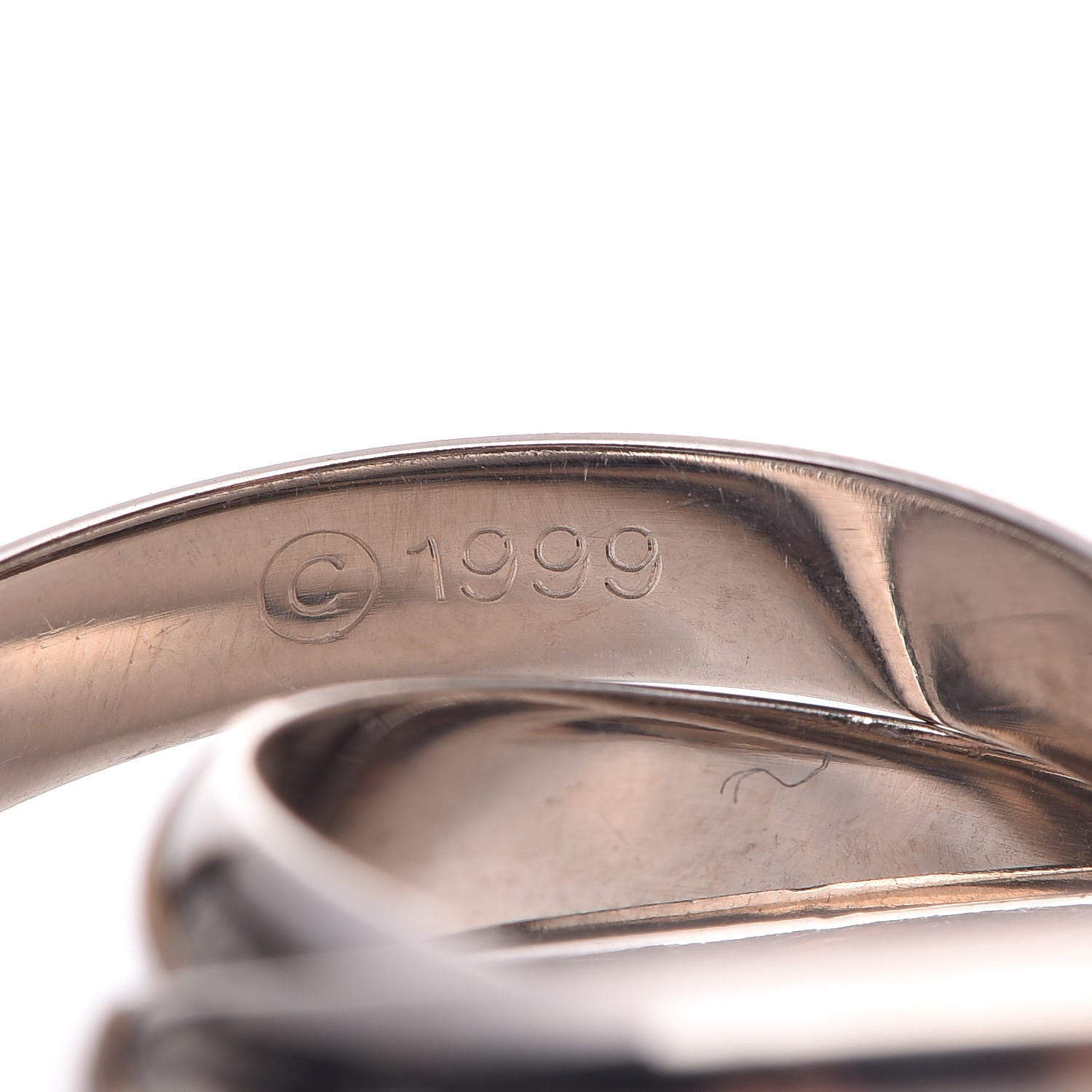 Cartier 18K White Gold Classic Trinity Ring 54 6.75 5 of 6