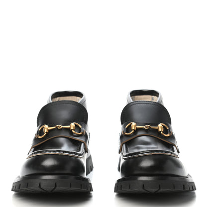 Gucci Cordovan Lux Mens Harald Horsebit Ankle Boots 8.5 Black 2 of 7