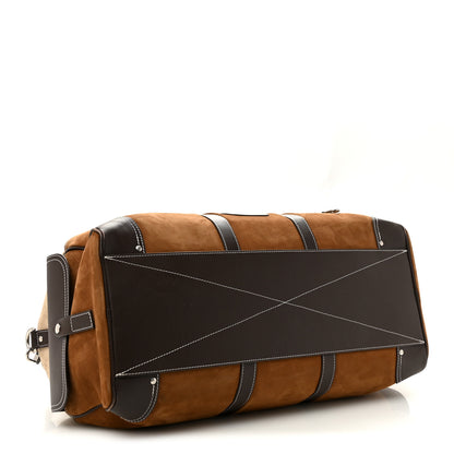 Louis Vuitton X NIGO Suede Monogram Keepall Bandouliere 50 Tan 3 of 12