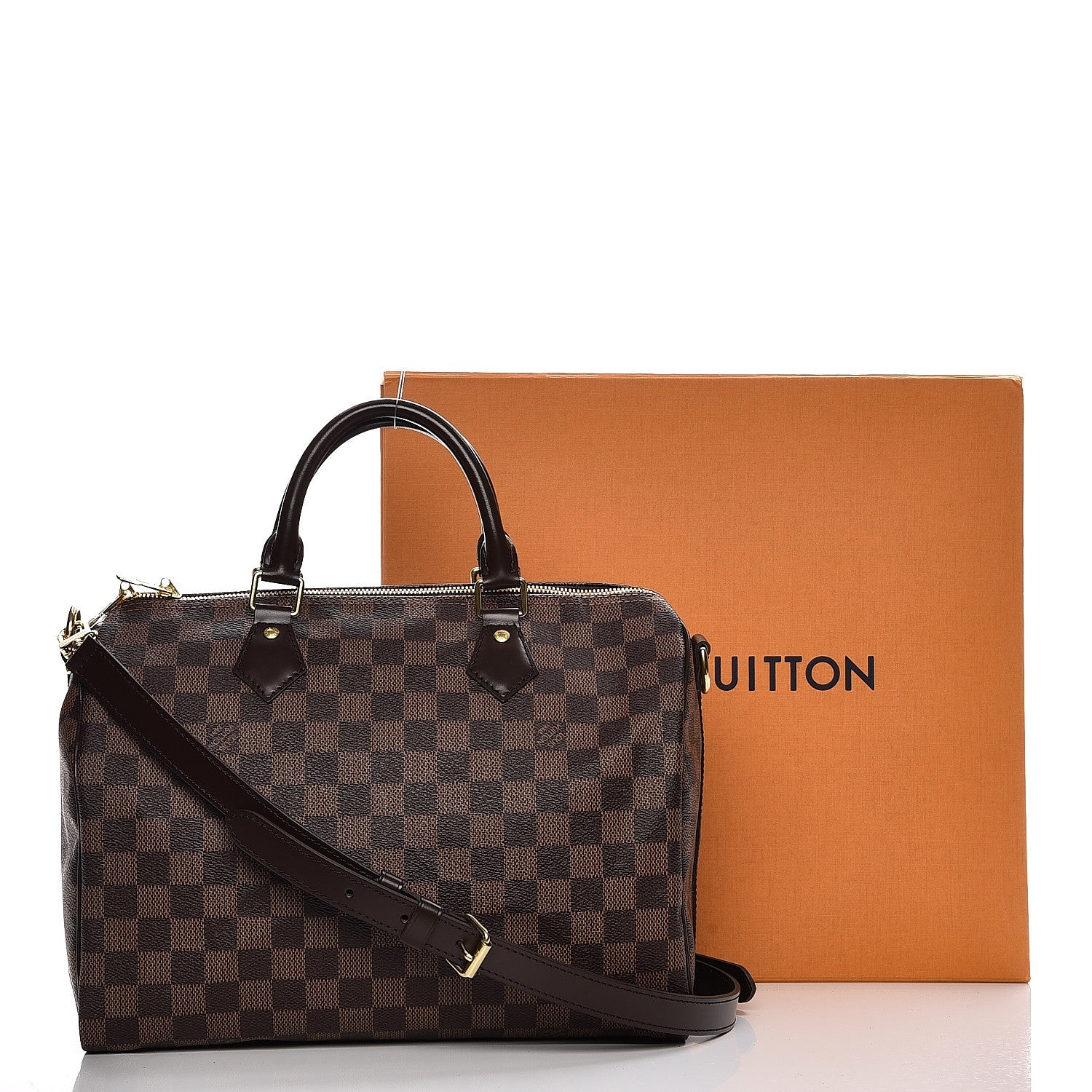 Louis Vuitton Damier Ebene Speedy Bandouliere 30 10 of 10